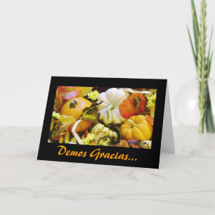 Cartes Pour Fêtes Annuelles Espagnol : Thanksgiving/Dar Gracias
