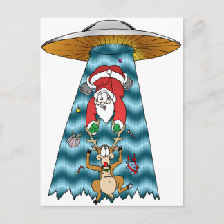 Cartes Pour Fêtes Annuelles Essai de voler Père Noël