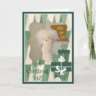 Cartes Pour Fêtes Annuelles Est-ce yeti de Noël ?