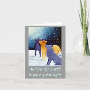 Cartes Pour Fêtes Annuelles Et à la Terre elle a donné une grande lumière