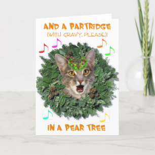 Cartes Pour Fêtes Annuelles Et une perdrix (avec Gravy, S'il vous plaît)!