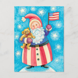 Cartes Pour Fêtes Annuelles États-Unis de Santa Claus