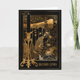 Cartes Pour Fêtes Annuelles Été Litha Vintage Golden Honey Beve