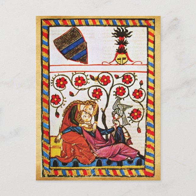 CARTES POUR FÊTES ANNUELLES ETERNEL AMOUR MINIATURE PARCHEMENT, JOUR DE VALENT (Devant)
