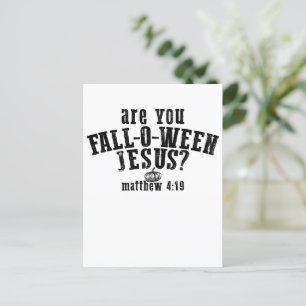 Cartes Pour Fêtes Annuelles Êtes-vous Fall-O-Ween Jésus-Christ Halloween