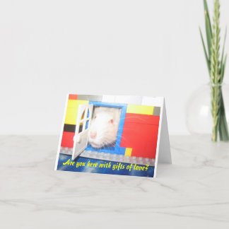Cartes Pour Fêtes Annuelles Êtes-vous ici avec des cadeaux de l'amour ?
