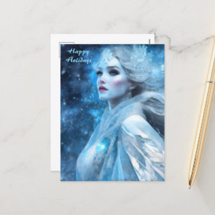 Cartes Pour Fêtes Annuelles Ethereal Frozen Neige Queen Imaginaire Art