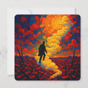 Cartes Pour Fêtes Annuelles Ethereal Reverie - Surreal Dreamscape Voiture de v