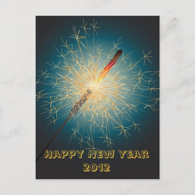 Cartes Pour Fêtes Annuelles étincelant (Devant)