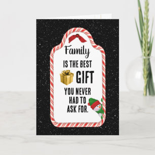 Cartes Pour Fêtes Annuelles Étiquette de cadeau de Noël pour la famille