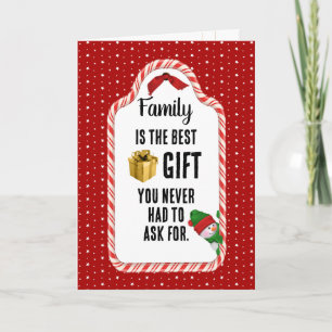 Cartes Pour Fêtes Annuelles Étiquette de cadeau de Noël pour la famille
