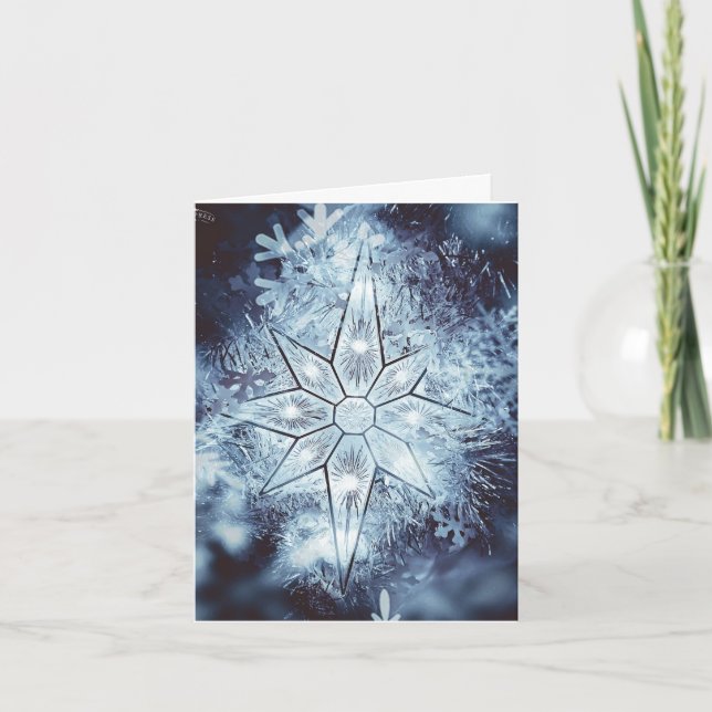 Cartes Pour Fêtes Annuelles Étoile (Devant)