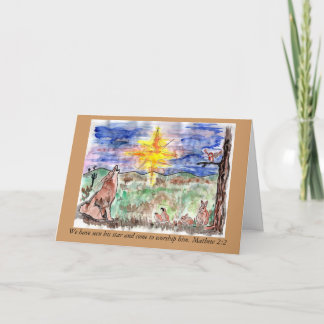 Cartes Pour Fêtes Annuelles Étoile de Chistmas de 2:2 de Mathew