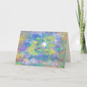 Cartes Pour Fêtes Annuelles Étoile de la Merveilleuse Noël Chrétienne Art Mode