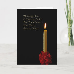 Cartes Pour Fêtes Annuelles Étoile de matin, oh vue encourageante