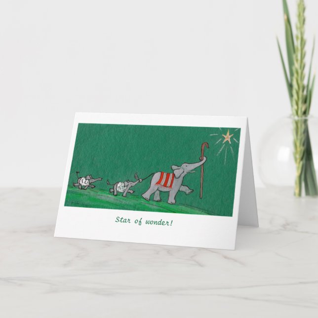 Cartes Pour Fêtes Annuelles Étoile de merveille ! (Devant)