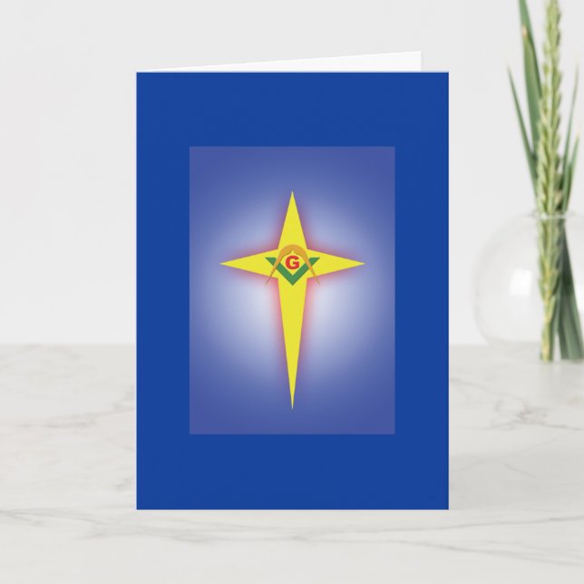 Cartes Pour Fêtes Annuelles Étoile de Noël (Devant)