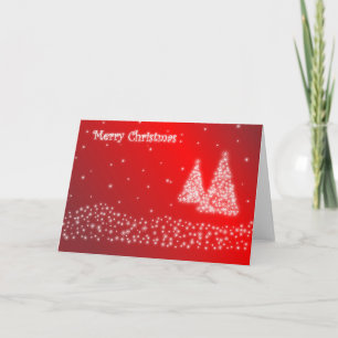Cartes Pour Fêtes Annuelles ÉTOILE personnalisée MERRY CHRISTMAS SAISON'S GREE