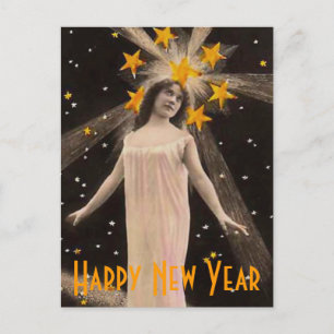 Cartes Pour Fêtes Annuelles Étoile Remplie voeux de Nouvel An