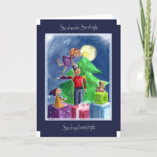 Cartes Pour Fêtes Annuelles Étoile si lumineuse