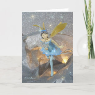 Cartes Pour Fêtes Annuelles étoiles colorées de la fée bleue
