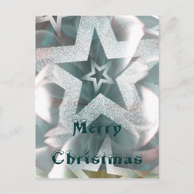 Cartes Pour Fêtes Annuelles Étoiles et parties scintillant ! (Devant)