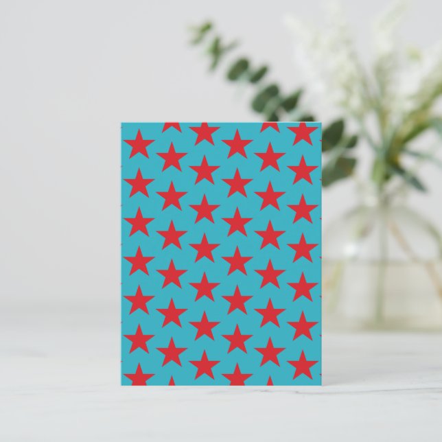 Cartes Pour Fêtes Annuelles Étoiles Motif 13 (Debout devant)