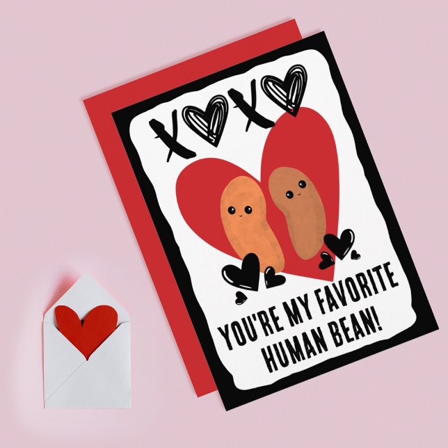 Cartes Pour Fêtes Annuelles Être humain favori Dean Xoxo Saint Valentin (Créateur téléchargé)