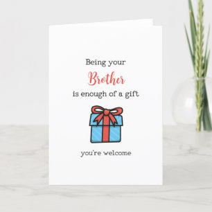 Cartes Pour Fêtes Annuelles Être ton cadeau suffit