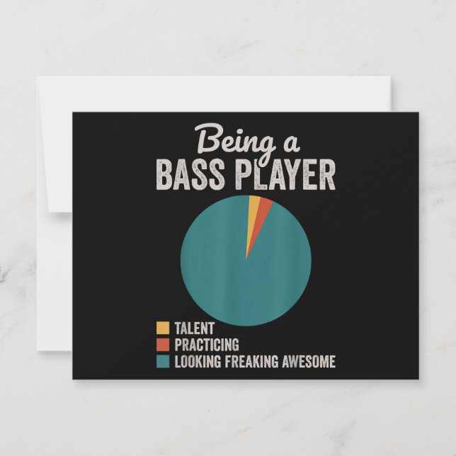 Cartes Pour Fêtes Annuelles Être un musicien bassis Funny Bass Guitar Joueur (Devant)