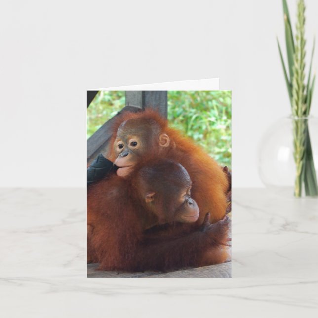 Cartes Pour Fêtes Annuelles Étreintes et amour de Valentine (Devant)