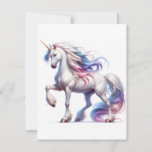 Cartes Pour Fêtes Annuelles Étude Unicorn P - Imaginaire AI