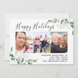 Cartes Pour Fêtes Annuelles Eucalyptus Photo Joyeuses Fêtes