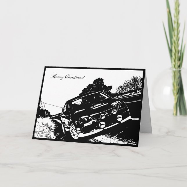 Cartes Pour Fêtes Annuelles EVO IX Car (Devant)