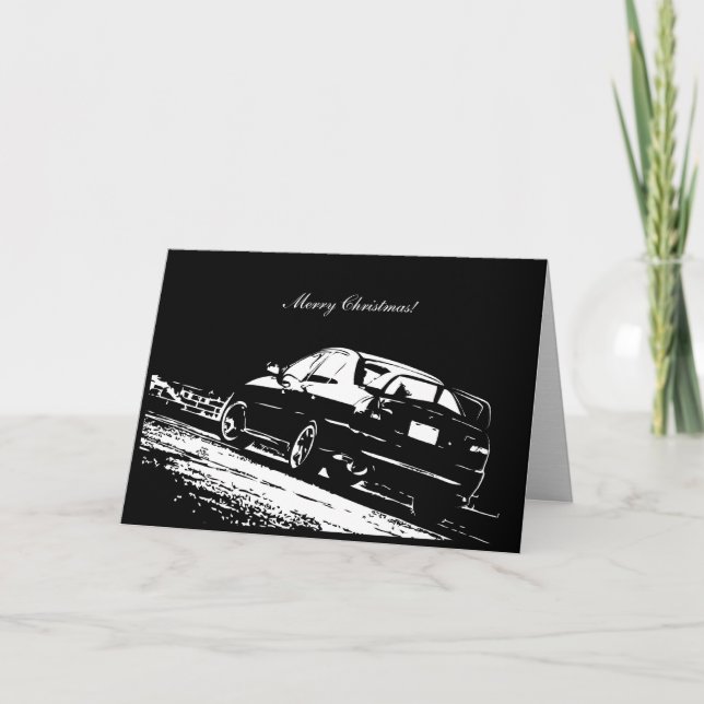 Cartes Pour Fêtes Annuelles EVO IX Car (Devant)