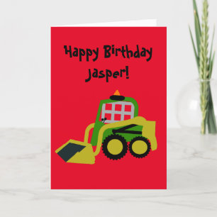 Cartes Pour Fêtes Annuelles Excavateur Bobcat