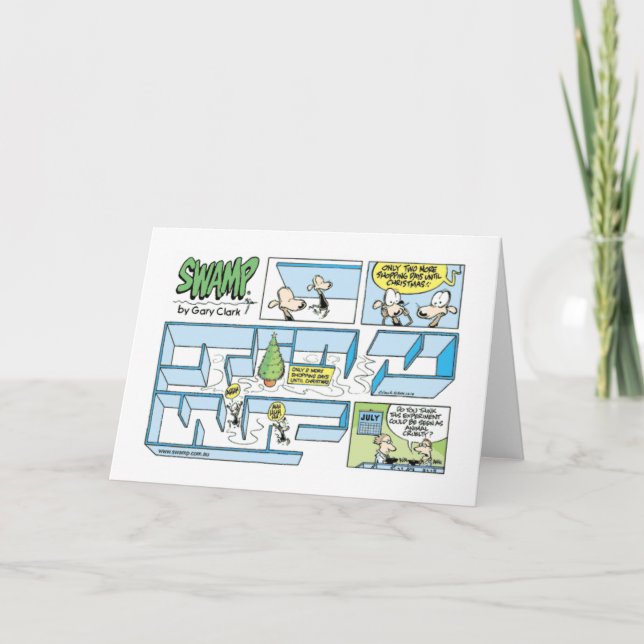 Cartes Pour Fêtes Annuelles Expérience de Noël de rats de décharge (Devant)