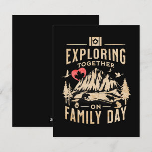 Cartes Pour Fêtes Annuelles Explorer ensemble lors de la Journée de la famille
