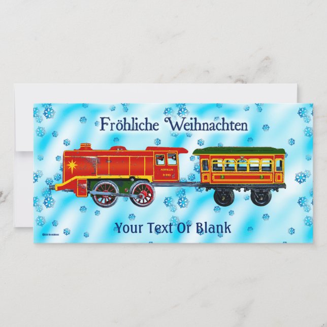 Cartes Pour Fêtes Annuelles Express de Noël - Fröhliche Weihnachten (Devant)