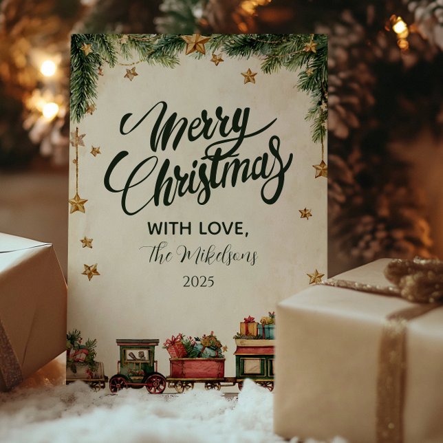 Cartes Pour Fêtes Annuelles Express Jouet Whimsical de Noël (Créateur téléchargé)