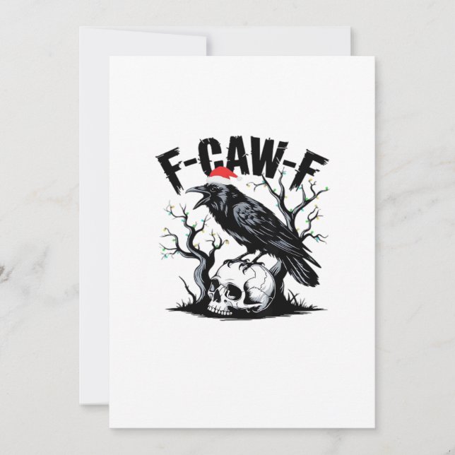 Cartes Pour Fêtes Annuelles F-Caw-F Essential Funny Quote (Devant)