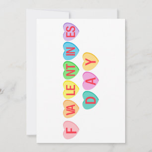 Cartes Pour Fêtes Annuelles F LA SAINT-VALENTIN - Bannière de cœurs de bonbons