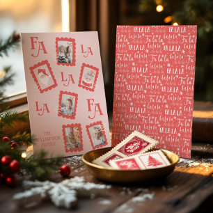 Cartes Pour Fêtes Annuelles Fa La Santa Claus Photo Timbre de l'affiche de Noë