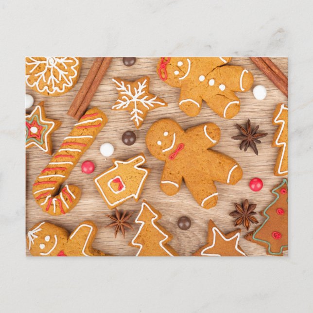 Cartes Pour Fêtes Annuelles Fabriqué maison Divers pain d'épice de Noël Cookie (Devant)