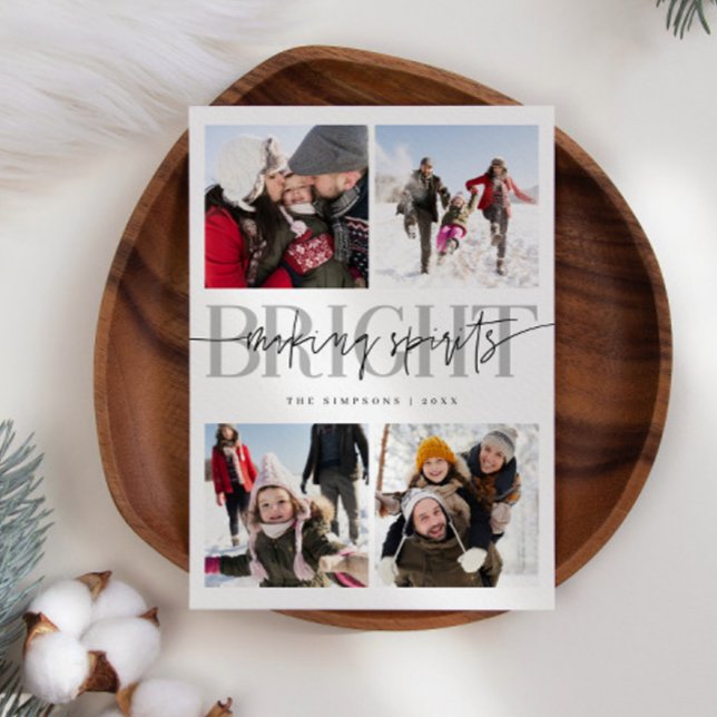 Cartes Pour Fêtes Annuelles Fabriquer des esprits Blancs brillants Noël Multip (Créateur téléchargé)