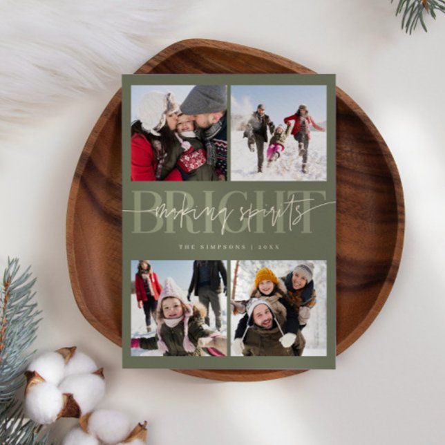 Cartes Pour Fêtes Annuelles Fabriquer des esprits brillants Sage Noël Multipho (Créateur téléchargé)