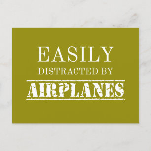 Cartes Pour Fêtes Annuelles Facilement Distrait Par Aviateur Pilote