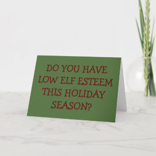CARTES POUR FÊTES ANNUELLES FAIBLE "ELF ESTEEM" ALORS RENCONTREZ-MOI SOUS MIST
