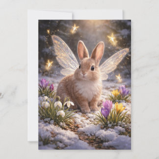 Cartes Pour Fêtes Annuelles Fairy Easter Bunny