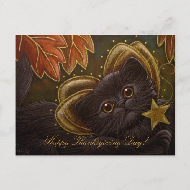 CARTES POUR FÊTES ANNUELLES FAIRY PERSIAN CAT (Devant)
